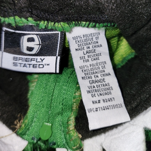 Briefly Stated Dinosaur Dragon Suit Costume T Rex Size Large Pajama Hooded Zip - Picture 8 of 8